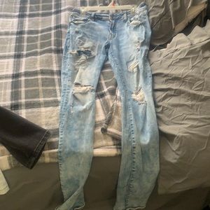 I only wore these jeans once size 34/32 color blue